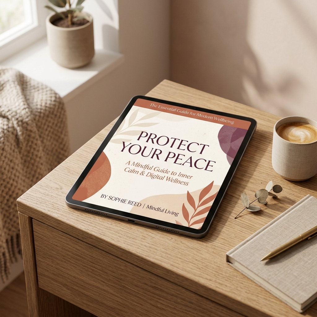Protect Your Peace Ebook Mockup on Tablet